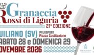 INIZIATO A QUILIANO IL CONTO ALLA ROVESCIA  IN VISTA DI “GRANACCIA & ROSSI DI LIGURIA”